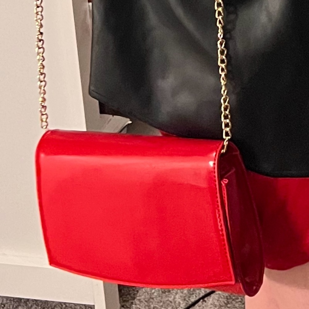 Red Evening Crossbody Bag